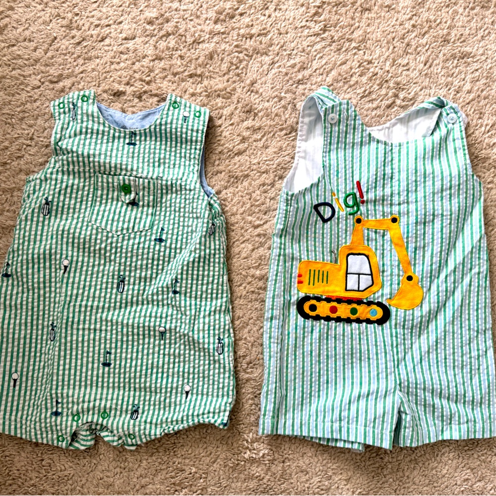 Baby Boys 12 Month Romper Lot